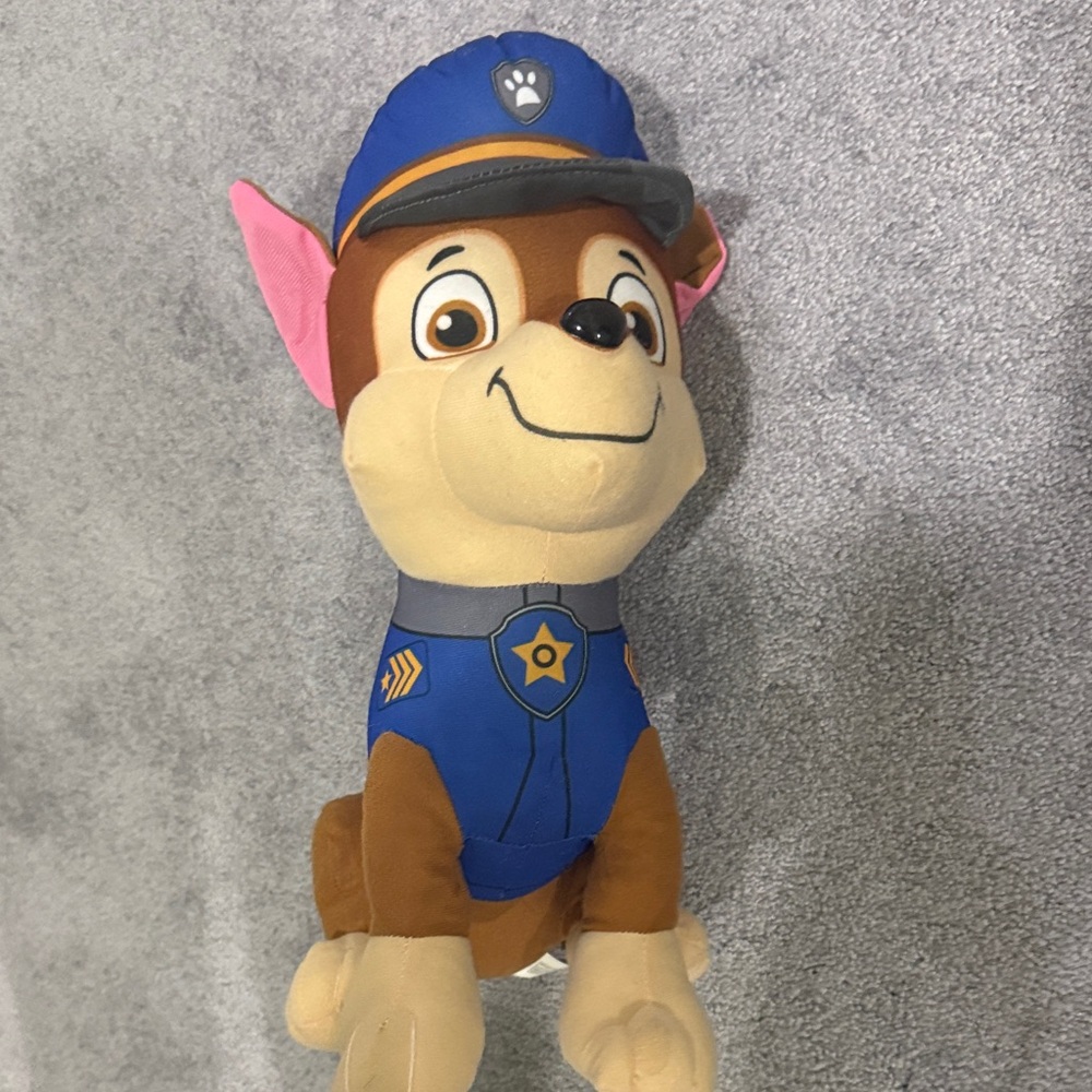 Paw Patrol Chase Stuffed Animal - Blue and Brown